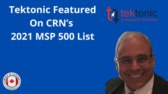 Tektonic Featured On CRN’s 2021 MSP 500 List